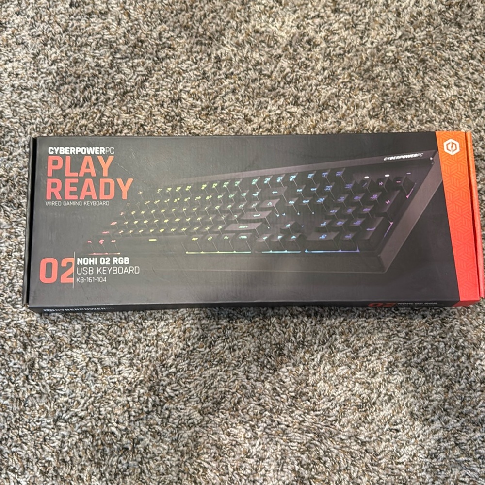 Cyberpower PC Wired Gaming Keyboard Play Ready Brand New